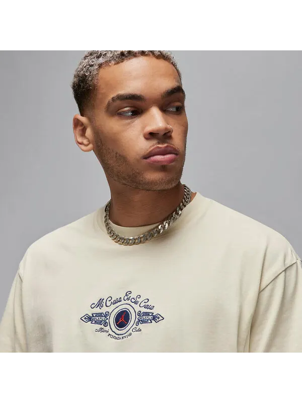 Футболка Air Jordan x SoleFly T-Shirt 'Beige' — изображение 2 из 4, бежевый