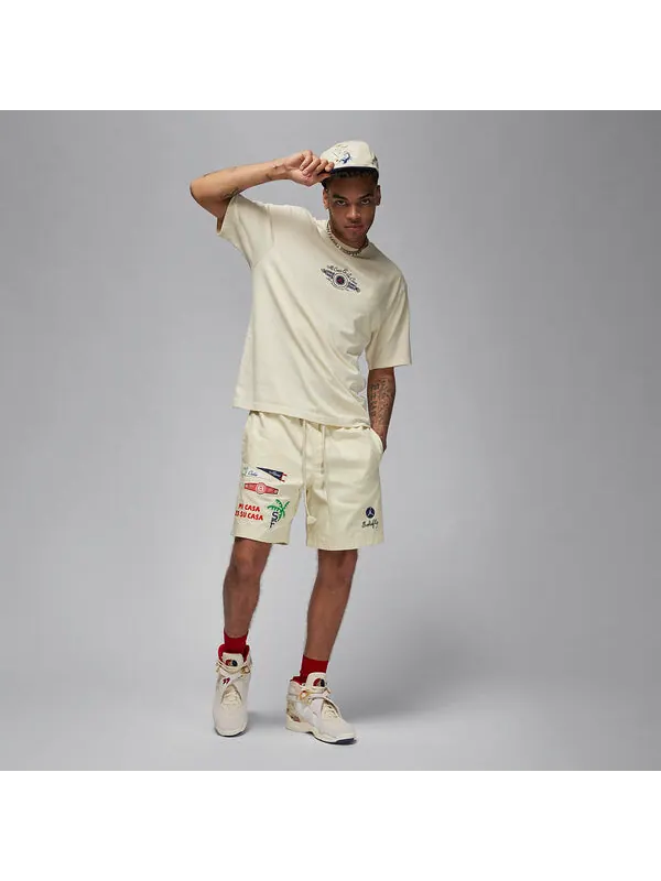 Футболка Air Jordan x SoleFly T-Shirt 'Beige' — изображение 3 из 4, бежевый