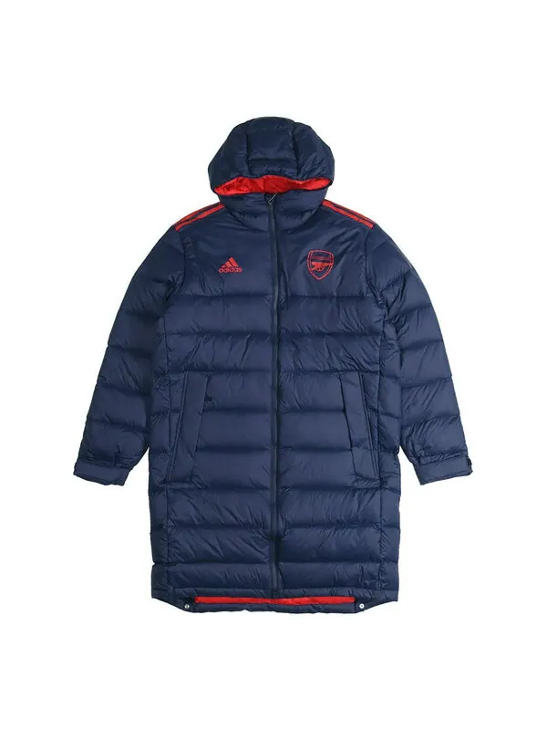 Пуховик adidas Real Madrid Arsenal Soccer/Football Down Jacket Navy Blue — изображение 1 из 4, синий