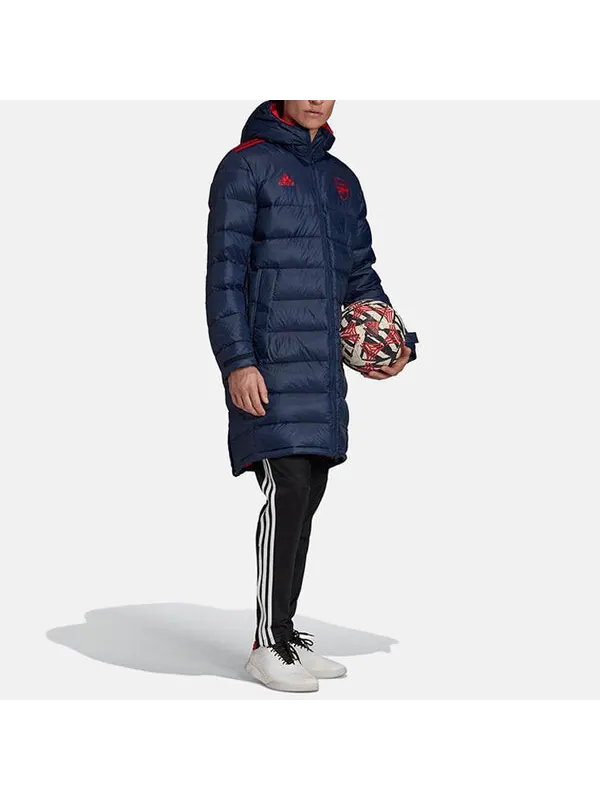 Пуховик adidas Real Madrid Arsenal Soccer/Football Down Jacket Navy Blue — изображение 4 из 4, синий