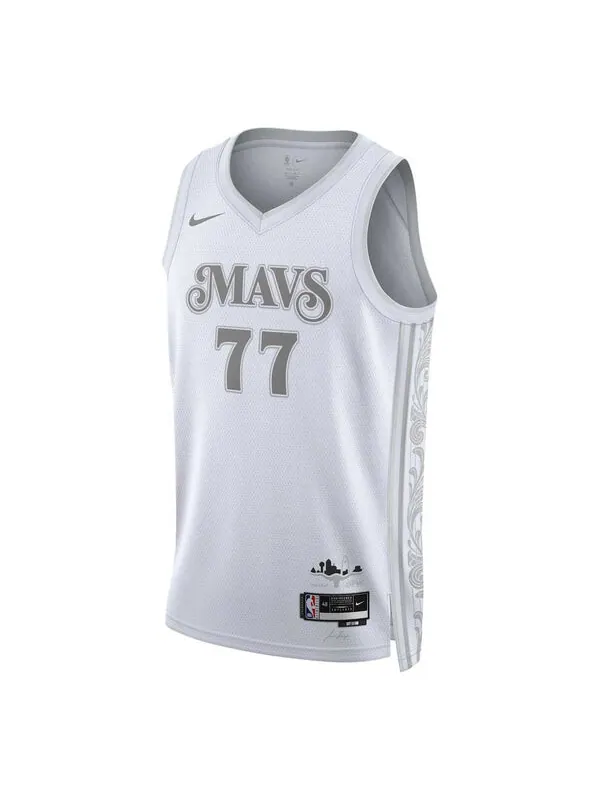 Спортивная футболка nba dallas mavericks 2024/25 city edition swingman jersey 'luka doncic' Nike — изображение 1 из 2, белый