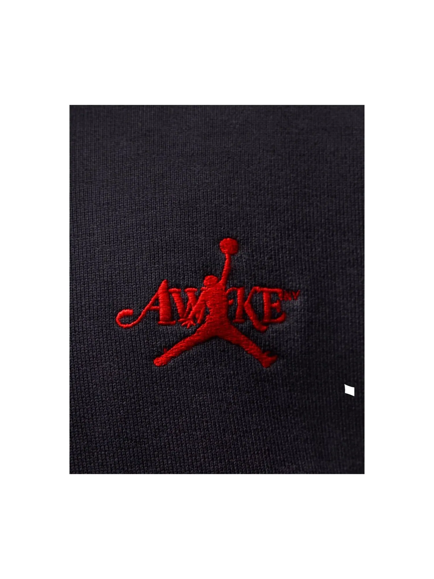 Худи Air Jordan x Awake NY Fleece 'Black Sail University Red' — изображение 3 из 3, черный//красный