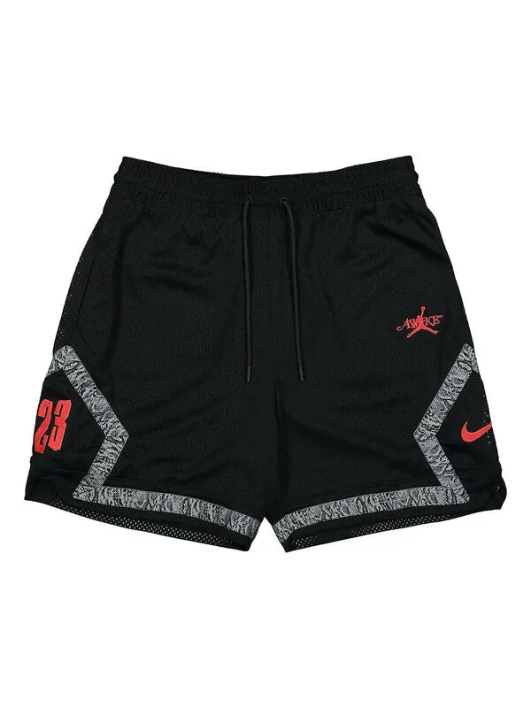 Шорты x awake ny diamond shorts asia sizing 'black university red' Air Jordan — изображение 1 из 2, черный/красный