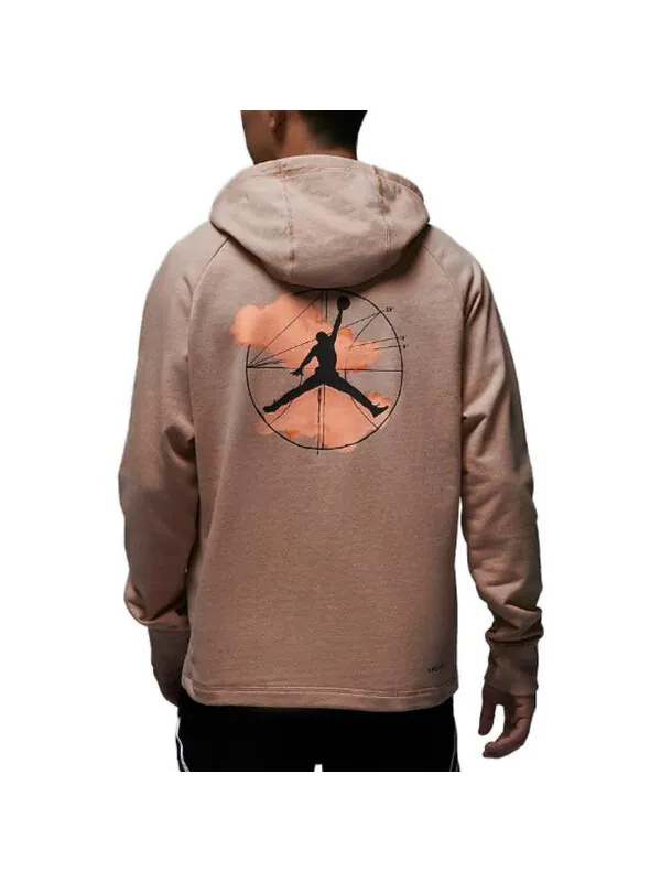 Толстовка с капюшоном dri fit Air Jordan — изображение 4 из 4, коричневый/черный