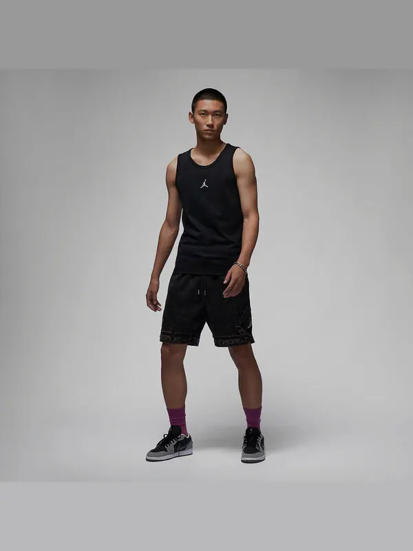Майка из трикотажного джерси с вышитым логотипом Air Jordan — изображение 3 из 3, черный/белый