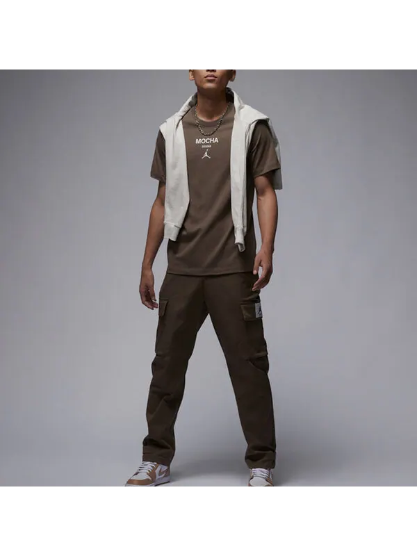 Футболка Air Jordan MOCHA Logo T-Shirt 'Brown' — изображение 2 из 3, коричневый/мульти