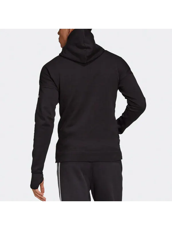 Куртка adidas ZNE 3-Stripes Hooded Jacket Men Black — изображение 4 из 4, черный