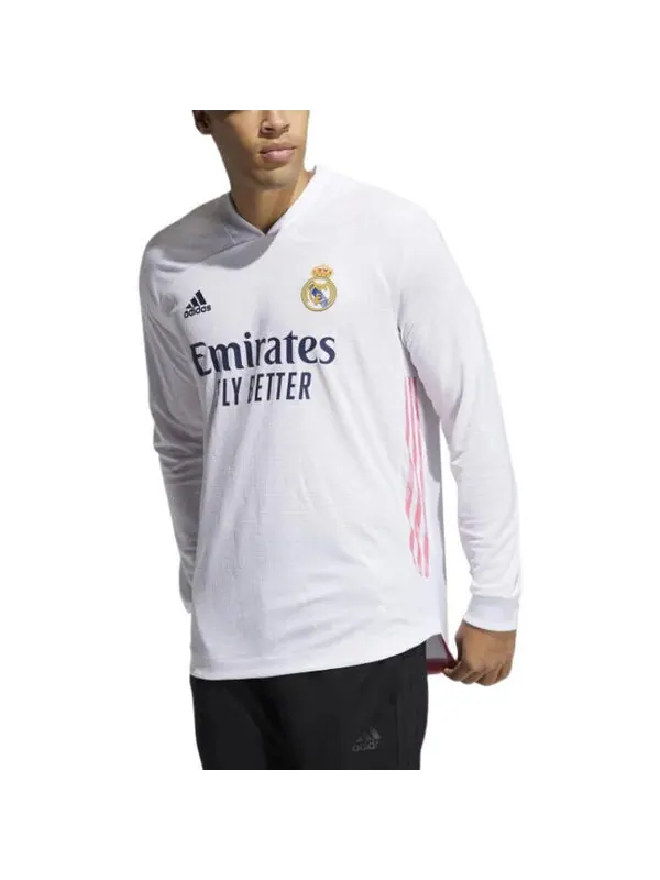Футболка Real Madrid 20 21 подлинная домашняя футболка с длинным рукавом Adidas — изображение 3 из 4
