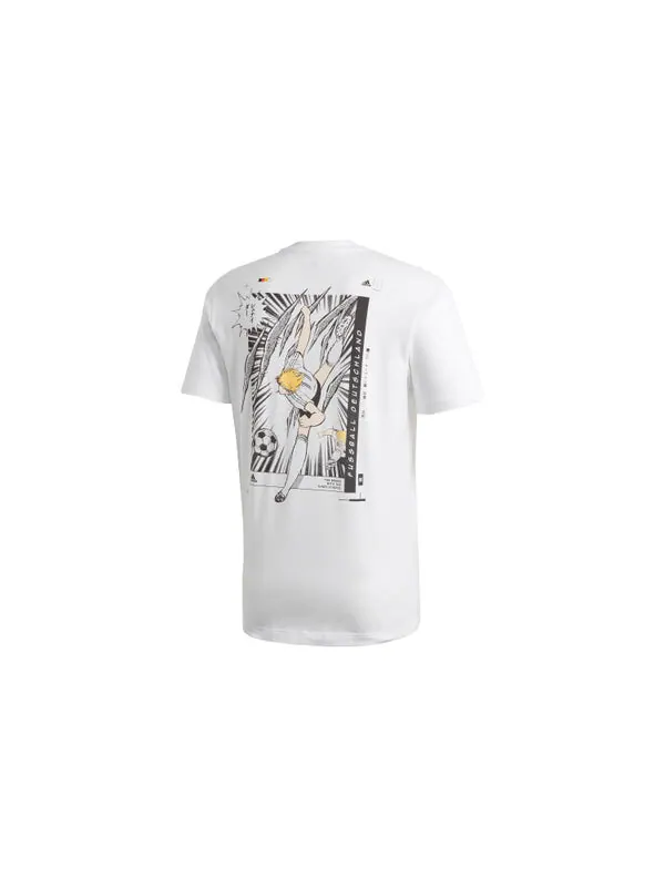 Футболка tsubasa germany soccer/football short sleeve white Adidas — изображение 2 из 4, белый