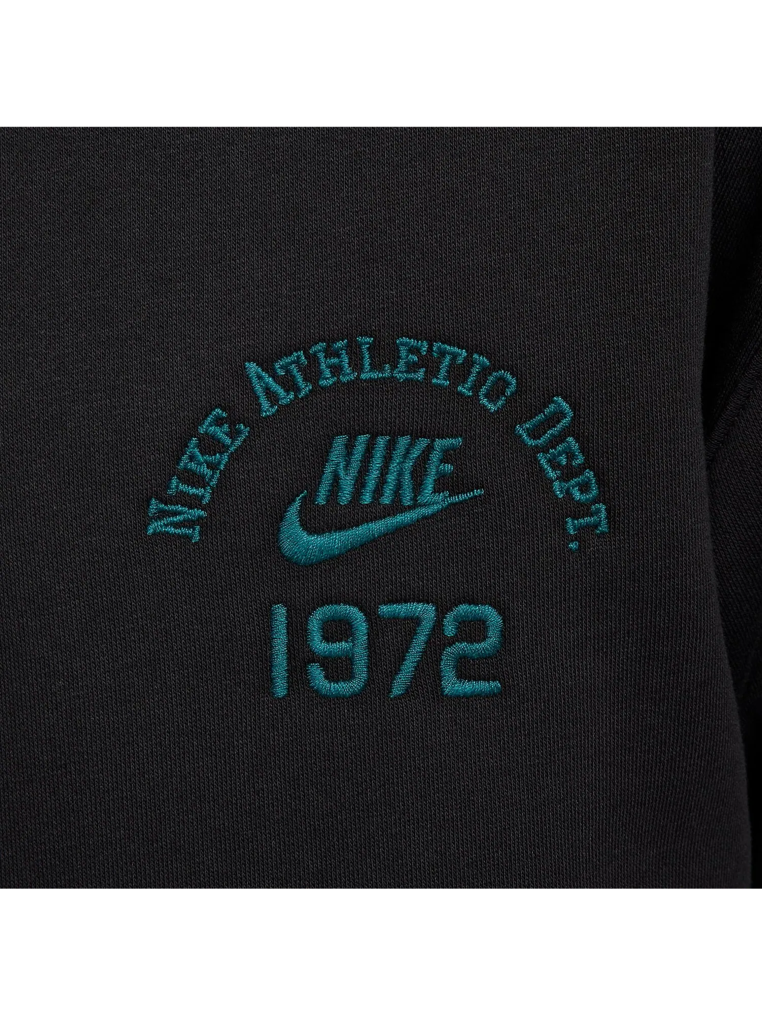 Спортивная толстовка Nike Sportswear Club Fleece Half Zip Sweatshirt (Asia Sizing) 'Black' FQ7976-010 — изображение 3 из 3