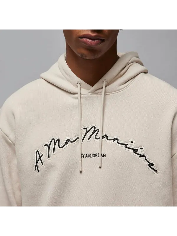 Толстовка Air Jordan x A Ma Manire Fleece Hoodie 'Light Orewood Brown' — изображение 2 из 4, светлый коричневый