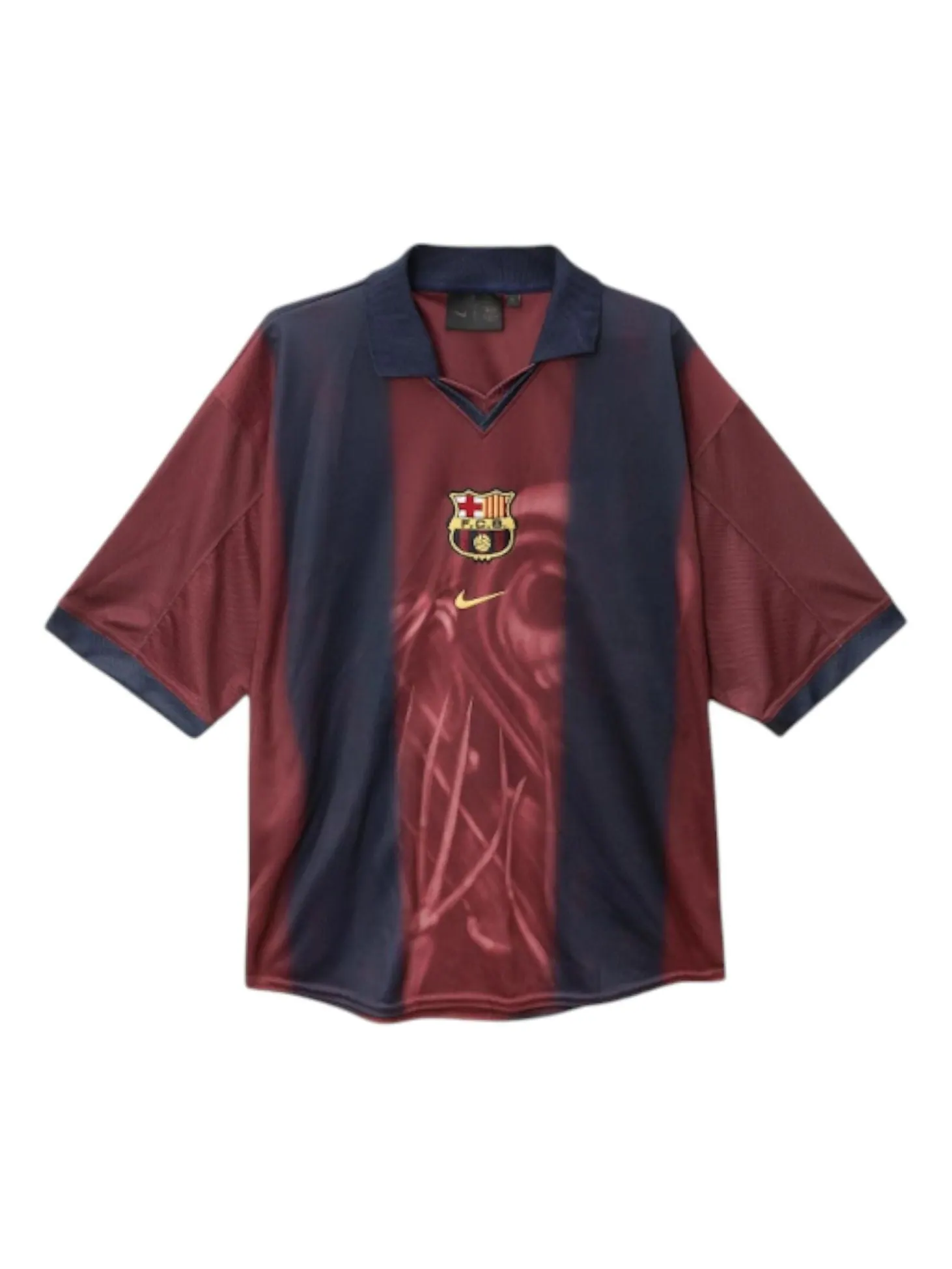 Джерси Nike x Travis Scott x FC Barcelona Retro 2000/01 Home Skeleton Jersey 'Red Navy' — изображение 1 из 1, красный