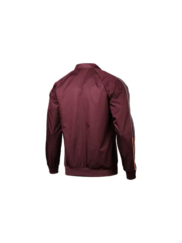 Куртка adidas Mufc Anthem Jkt 20-21 Season Manchester United Soccer/Football Jacket Purple Red — изображение 2 из 4, красный