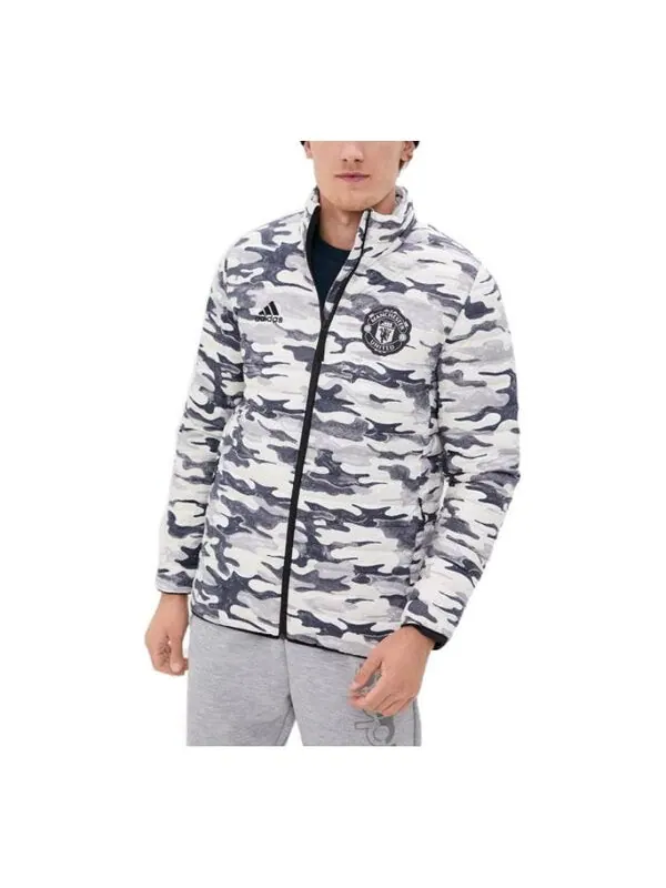 Пуховик adidas Mufc Ssp Ldw Jk Football Coat Men Black — изображение 1 из 3, черный
