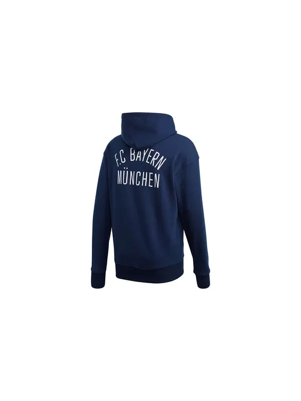 Толстовка adidas FCB SSP Bayern Munich Soccer/Football Sports Pullover Navy Blue — изображение 2 из 4, синий
