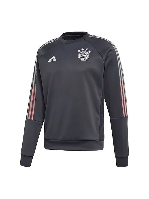 Толстовка adidas Logo Printing Bayern Munich Soccer/Football Sports Pullover Gray — изображение 1 из 2, серый