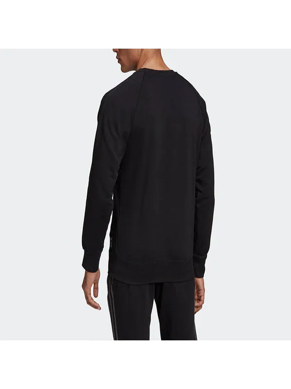 Толстовка adidas Soccer/Football Sports Round Neck Pullover Black — изображение 4 из 4, черный