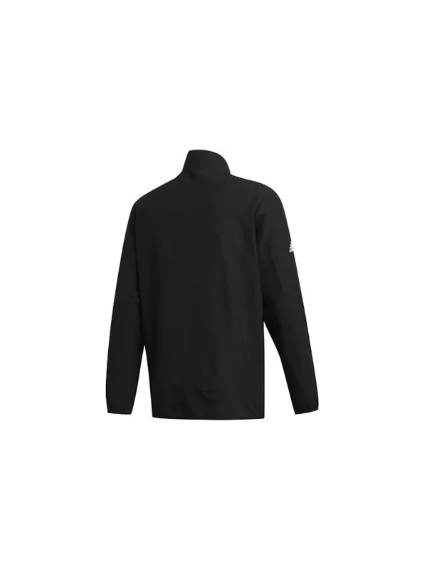 Куртка adidas Golf Sports Windproof Woven Stand Collar Jacket Black — изображение 2 из 4, черный