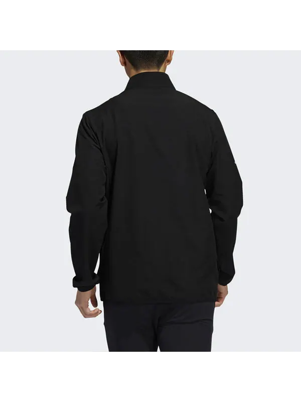 Куртка adidas Golf Sports Windproof Woven Stand Collar Jacket Black — изображение 4 из 4, черный