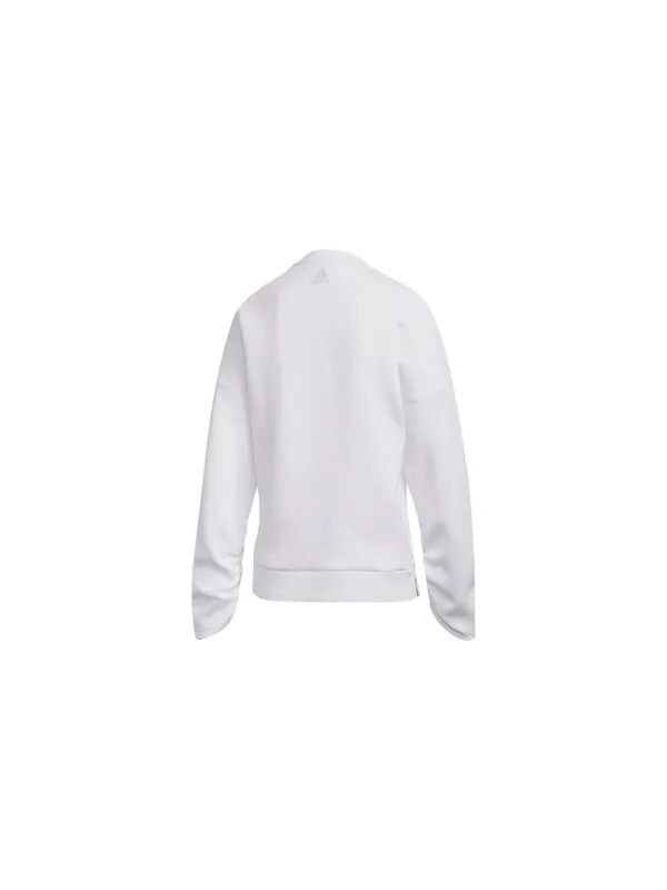 Толстовка с капюшоном Crew DK Emby свободный спортивный свитер Adidas — изображение 2 из 4, белый