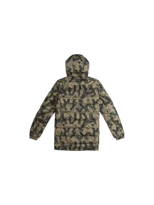 Пуховик adidas Outdoor mid-length Down Jacket Brown — изображение 2 из 4, коричневый