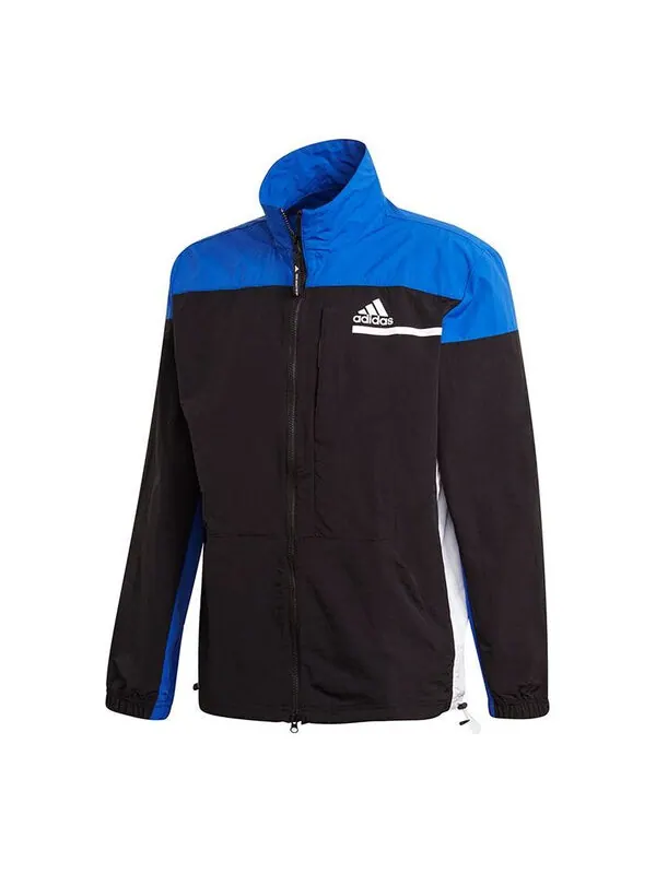 Куртка adidas ZNE TTOP WVN Colorblock Stand Collar Sports Jacket Black — изображение 1 из 4, черный