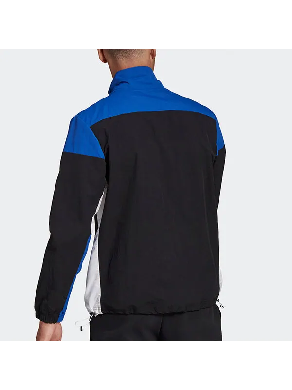 Куртка adidas ZNE TTOP WVN Colorblock Stand Collar Sports Jacket Black — изображение 4 из 4, черный