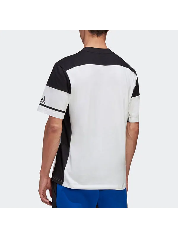 Футболка zne tee бег спортзал тренировки цветные блоки короткий рукав Adidas — изображение 4 из 4, белый