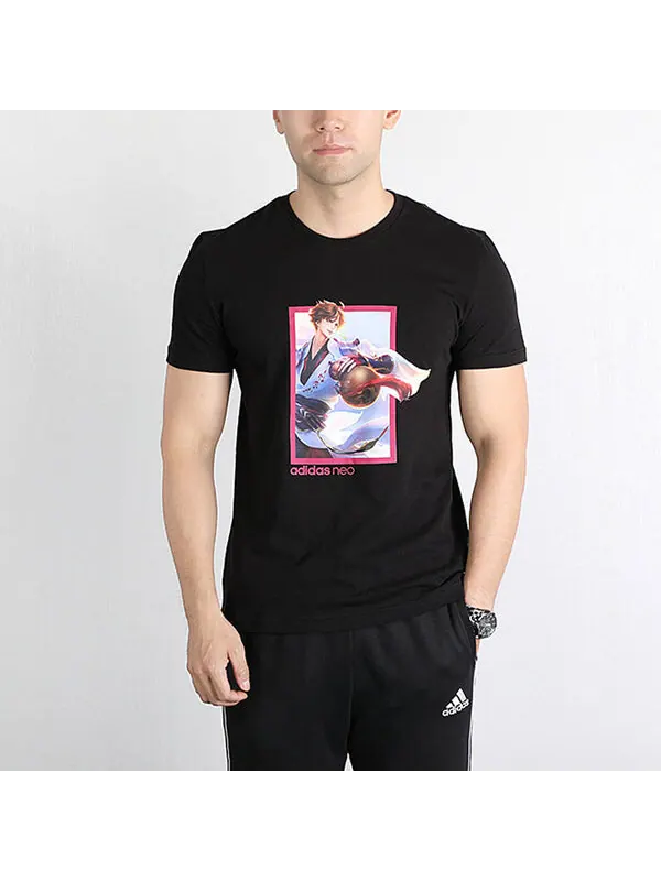 Футболка neo x crossover повседневные спортивные с коротким рукавом Adidas — изображение 3 из 3, черный