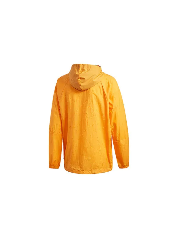 Куртка adidas Zipper Casual Sports Hooded Jacket Yellow — изображение 2 из 4, желтый