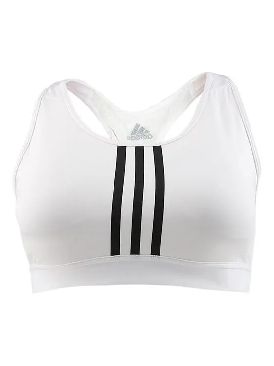 Бюстгальтер (WMNS) adidas Don't Rest 3-Stripes Bra 'White' — изображение 1 из 2, белый