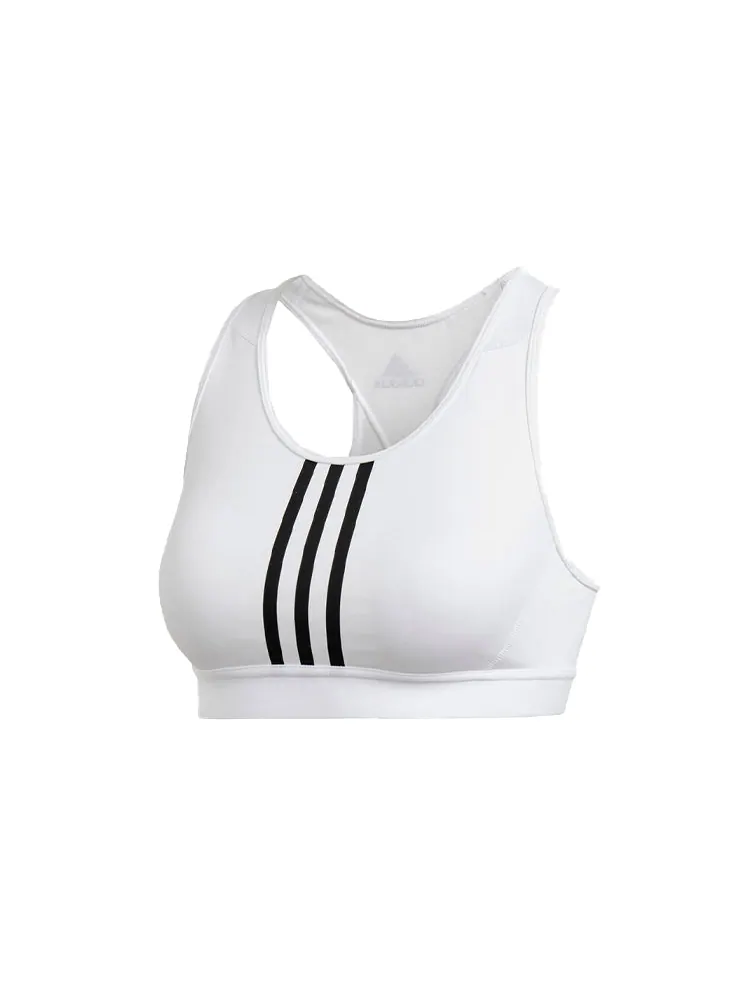 Бюстгальтер (WMNS) adidas Don't Rest 3-Stripes Bra 'White' — изображение 2 из 2, белый