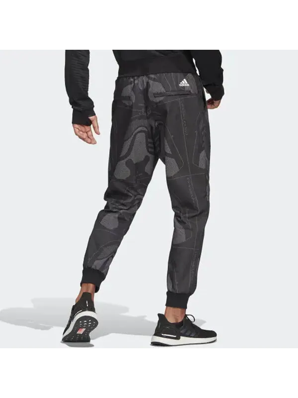 Спортивные штаны adidas M Jqrd Ftw Pant Sports Stylish Loose Bundle Feet Sports Long Pants Black — изображение 4 из 4, серый