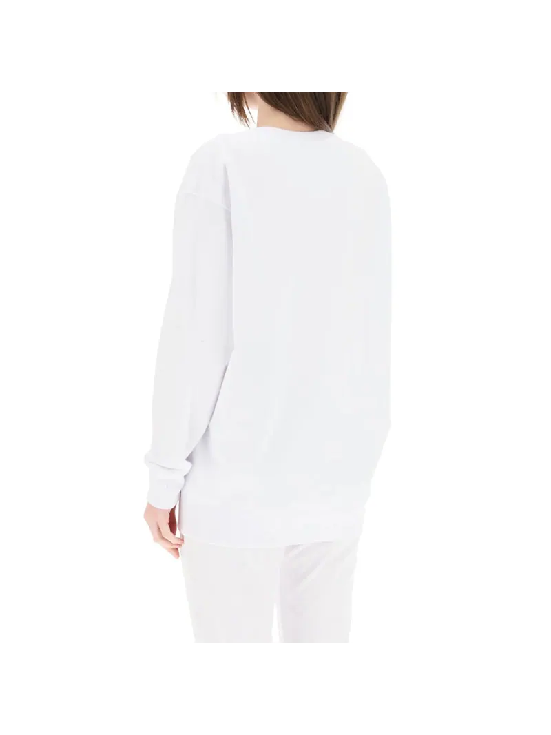 Худи (WMNS) FENDI Alphabet Logo Round Neck Long Sleeves Hoodie White — изображение 3 из 4, белый