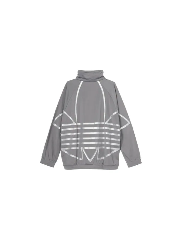 Куртка adidas originals Logo Metallic Sports Jacket Gray — изображение 2 из 4, серый