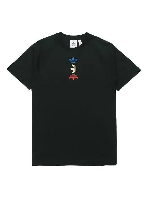 Футболка originals trefoil tee ref/met 'black' Adidas — изображение 1 из 4, черный