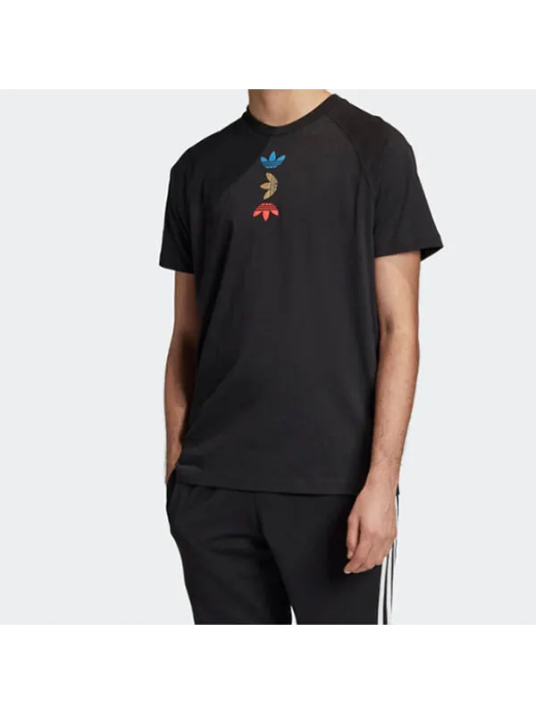 Футболка originals trefoil tee ref/met 'black' Adidas — изображение 3 из 4, черный
