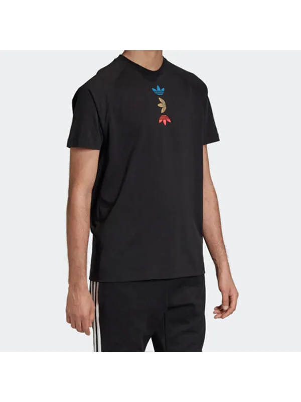 Футболка originals trefoil tee ref/met 'black' Adidas — изображение 4 из 4, черный