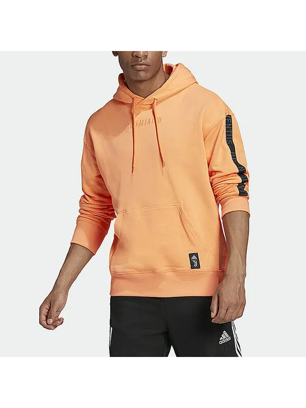 Толстовка adidas JUVE SSP Juventus Soccer/Football Sports Pullover Orange Yellow — изображение 3 из 4, желтый