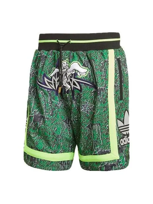 Шорты оригинальные x sankuanz кроссовер двухсторонние спортивные шорты Adidas — изображение 1 из 4, черный