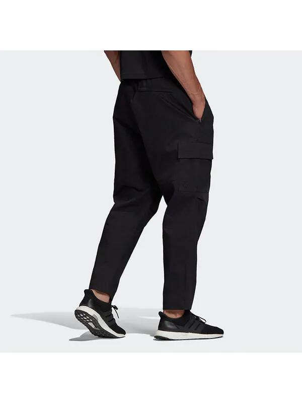 Брюки 70 twill cargo sports stylish woven long pants black Adidas — изображение 4 из 4, черный
