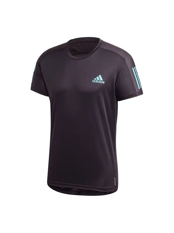 Футболка adidas OWN The Run Tee Running Sports Short Sleeve Black — изображение 1 из 4, черный