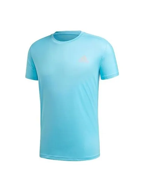 Футболка running sports suits men blue/grey Adidas — изображение 1 из 4, синий/темный