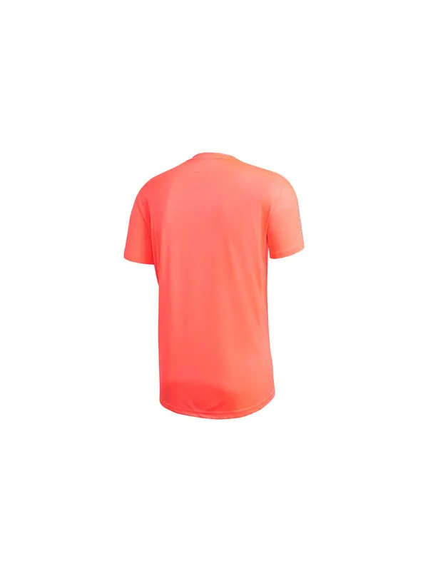 Футболка adidas Own the Run Tee Running Sports Reflective Stripe Round Neck Short Sleeve Pink Red — изображение 2 из 4