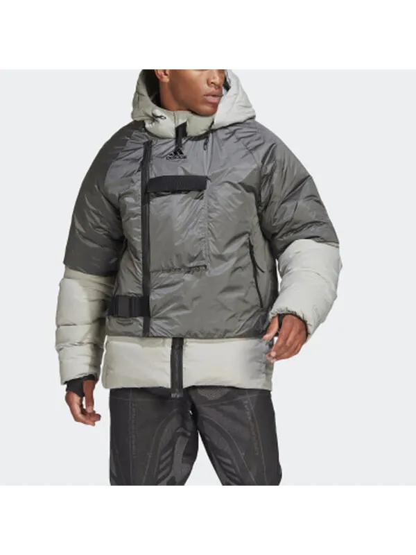Пуховик adidas Down Jkt C.r. — изображение 2 из 3, белый/серый