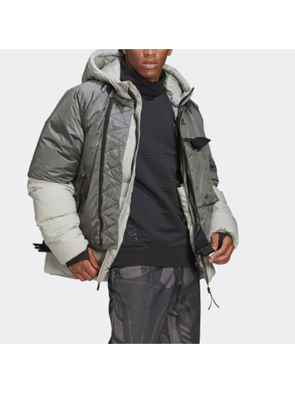 Пуховик adidas Down Jkt C.r. — изображение 3 из 3, белый/серый