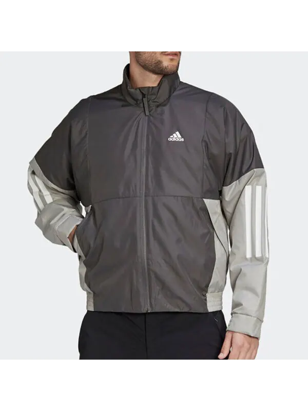 Куртка adidas Bts Light Jack Windbreak Jacket Men's Grey — изображение 3 из 4, серый