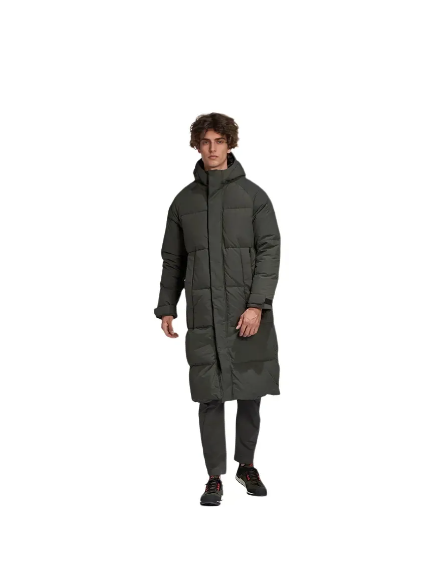 Куртка пуховая мужская Deep Earthy Brown Adidas — изображение 3 из 6, темный коричневый