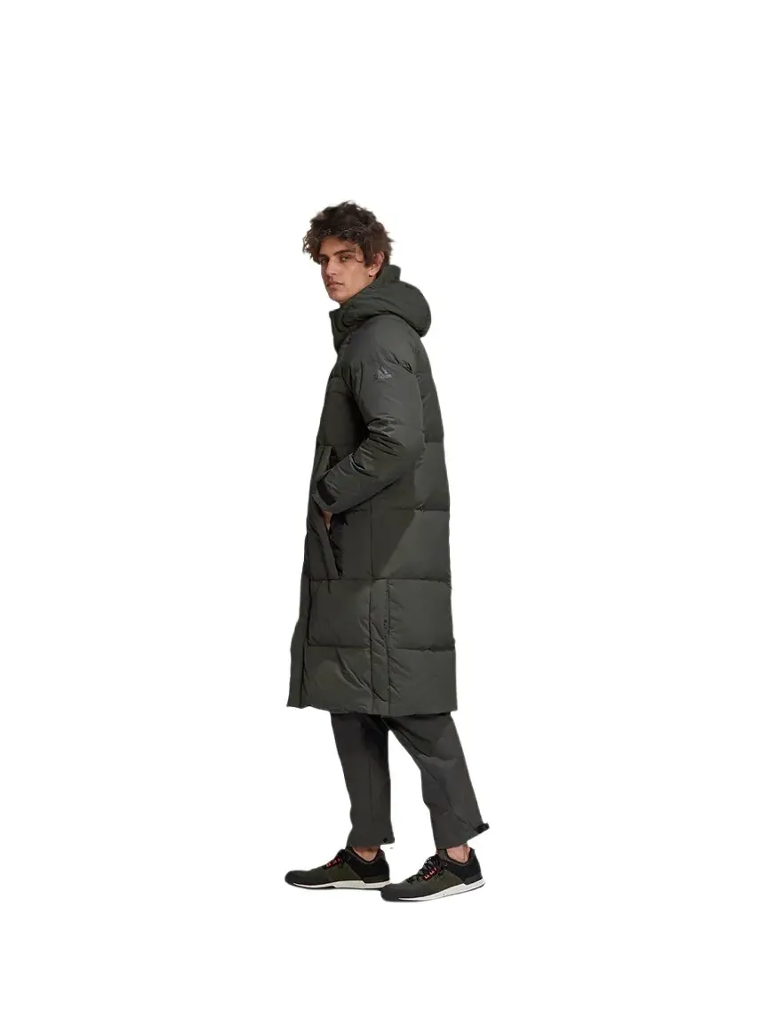 Куртка пуховая мужская Deep Earthy Brown Adidas — изображение 4 из 6, темный коричневый