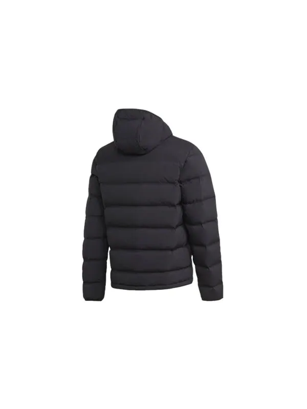 Пуховик adidas Casual Sports hooded down Jacket Black — изображение 2 из 4, черный